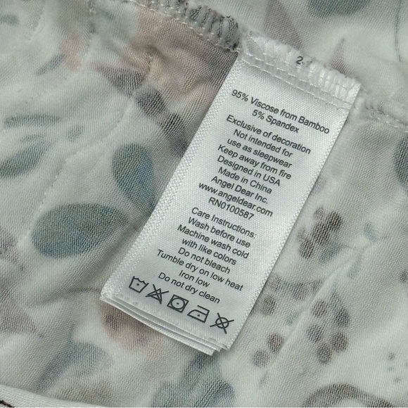 Angel Dear Baby 2 Way Zipper Ruffle Back Footie Woodland Animals 6-9 mo 1 Piece - Picture 6 of 10